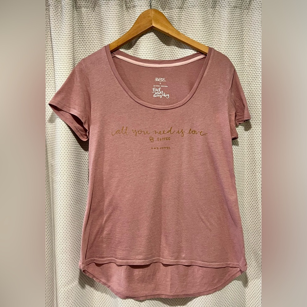 Women's Lounge Tees - “All You Need is Love and Coffee and Coffee”